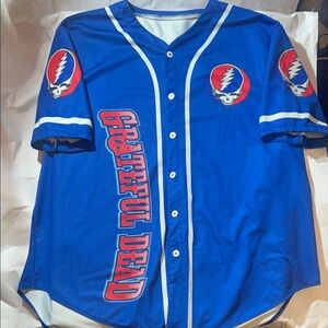 Grateful Dead Blue Baseball Jersey (No Tag/Minor Hole)